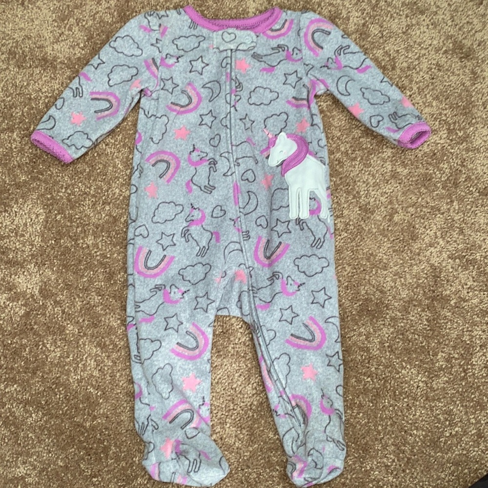 Fleece footie pajamas